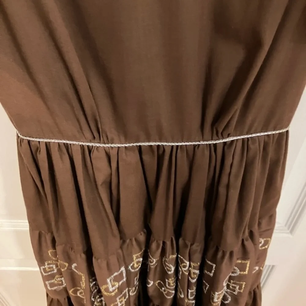 Vintage Western Wear Dress- Rockmount Ranch Wear Size 10 Brown - Picture 7 of 8